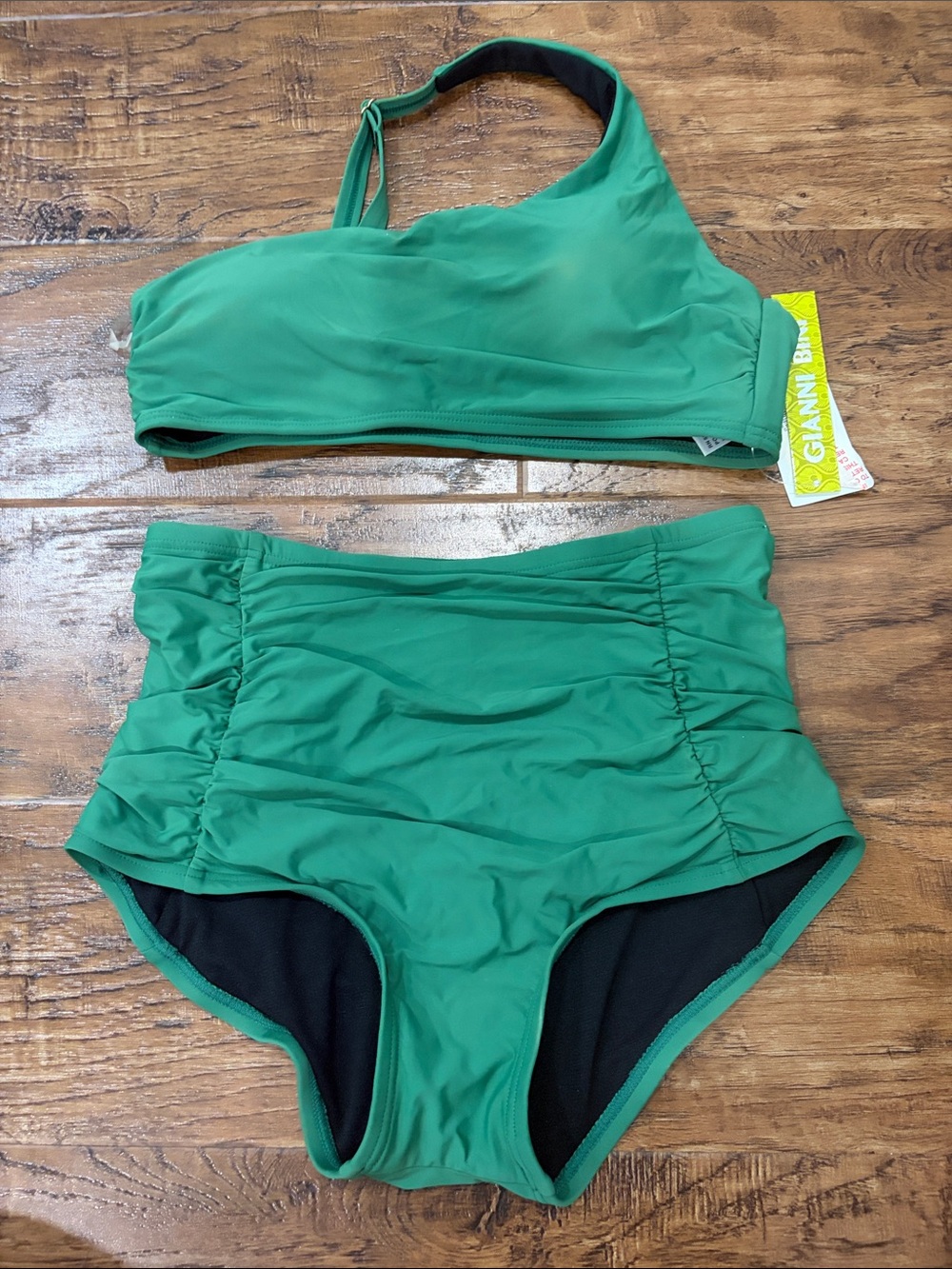 Gianni Bini Green High-Waist Bikini Set
